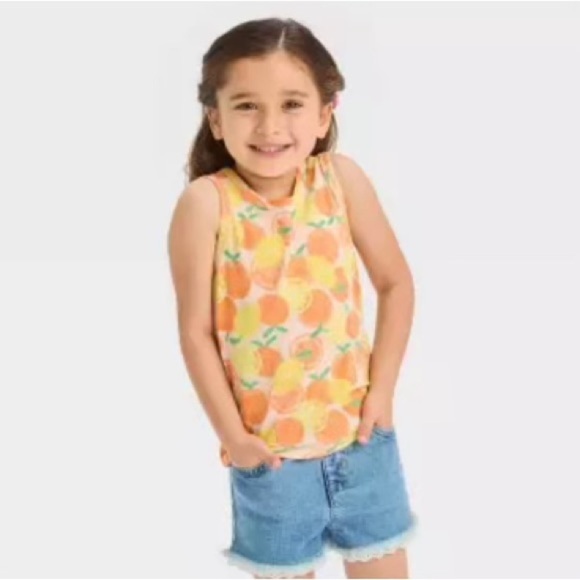Cat & Jack Other - 💕 Mix & Match 3 / $15 NWT Cat & Jack Girls Orange & Lemon Tank Top